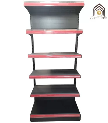 شلف یکطرفه فروشگاه هایپرمارکت | قفسه فروشگاهی خود ایستا