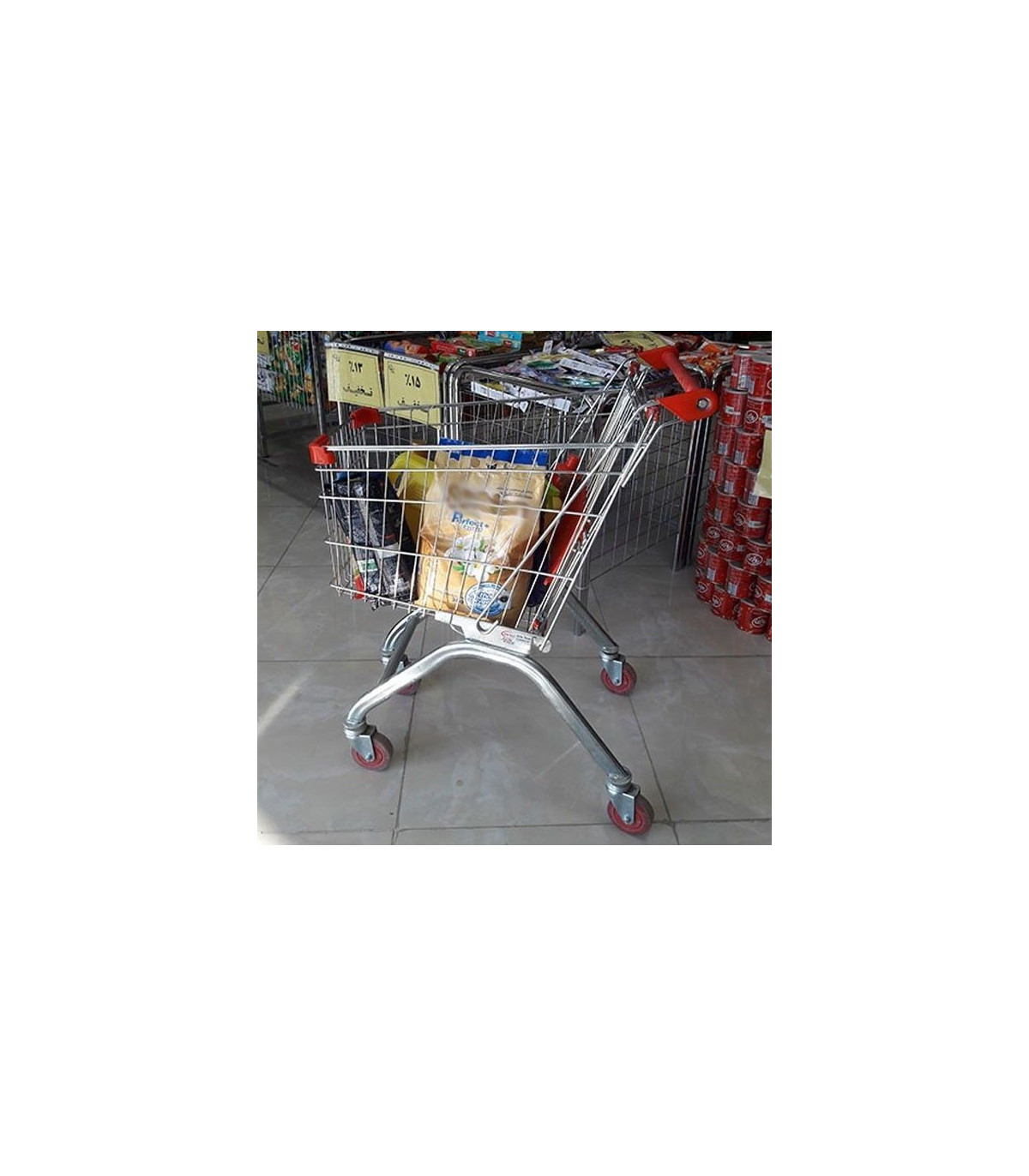 چرخ خرید فروشگاهی کودک سبد 25 لیتری خرید شلف بازار اریا طوس